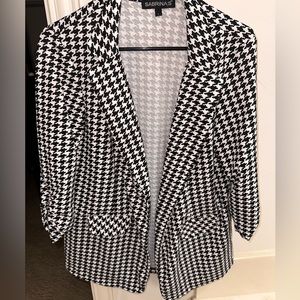 Black/white blazer